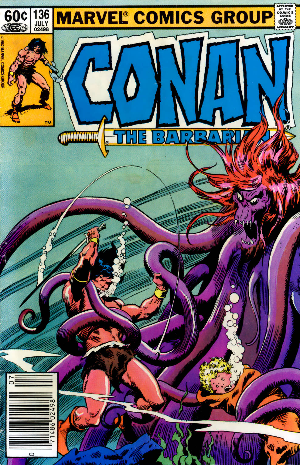 Read online Conan the Barbarian (1970) comic -  Issue #136 - 1