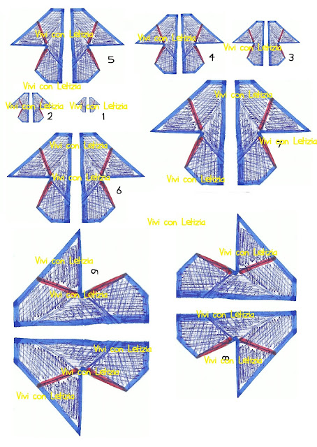 Cartamodello farfalle origami da stampare in formato A4 Cartamodello farfalle origami da stampare in formato A4