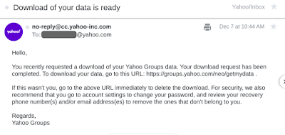 Yahoo Groups Download Ready