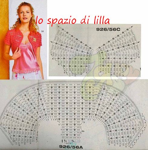Gilet Da Donna Lavorato A Maglia All'uncinetto Con Perline Floreali Con Bottoni Crop Top, Blu, Etichettalia Unica - Foto 3