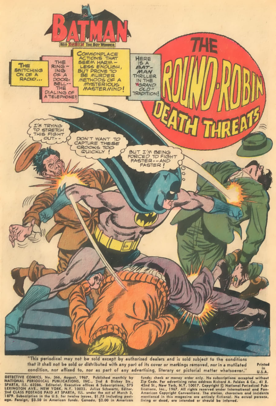 Read online Detective Comics (1937) comic -  Issue #366 - 3