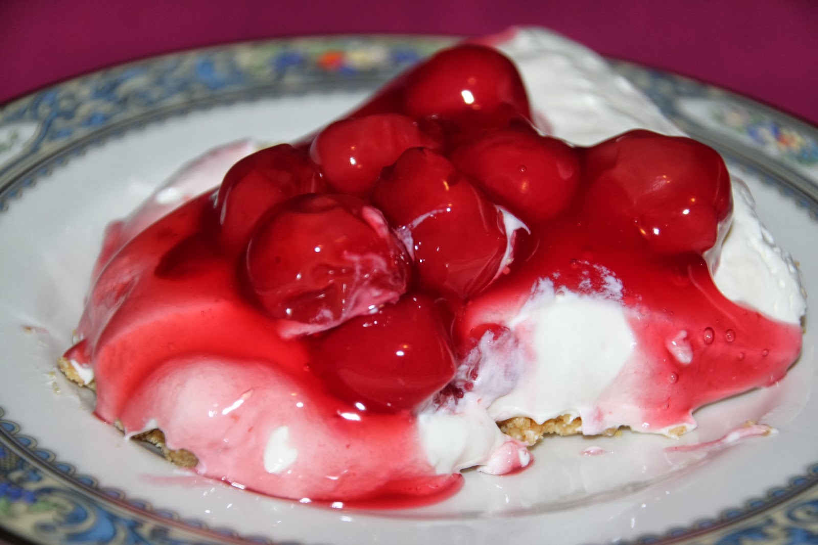 Susan's Disney Family A great Valentines treat NoBake Cherry Cheesecake from Lucky Leaf 