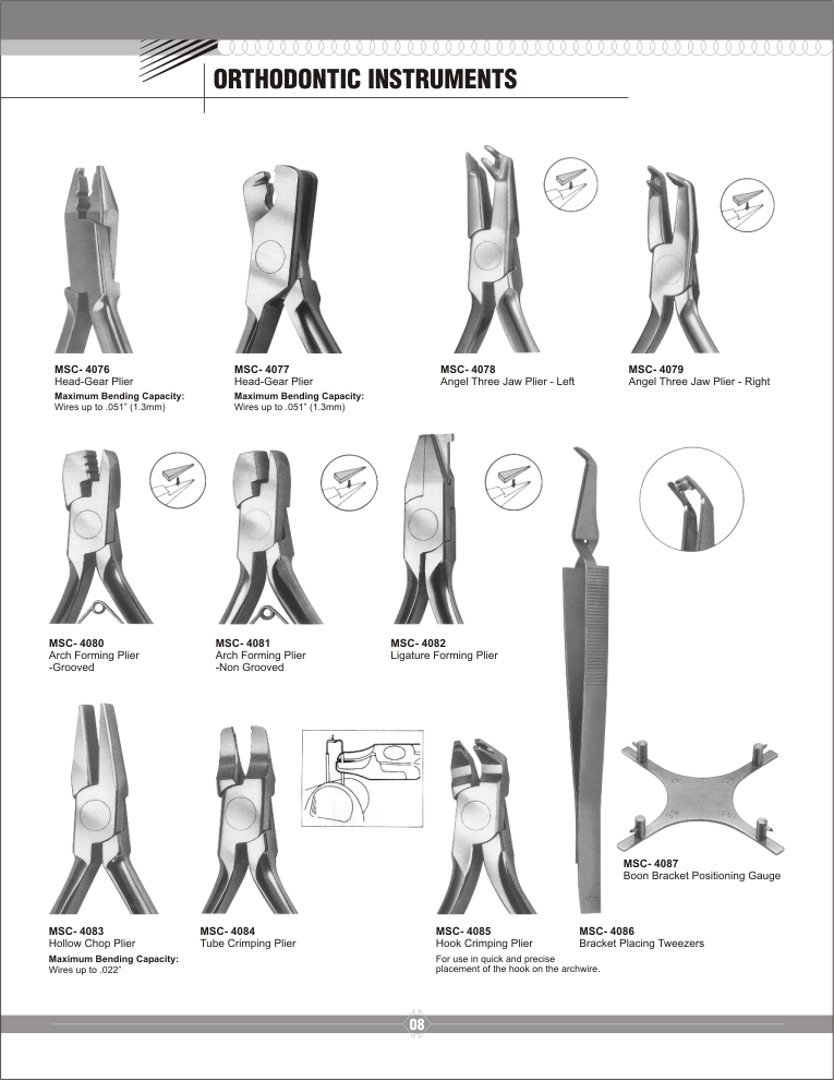 Manufacturers of Dental surgical instruments Orthodontic Instruments