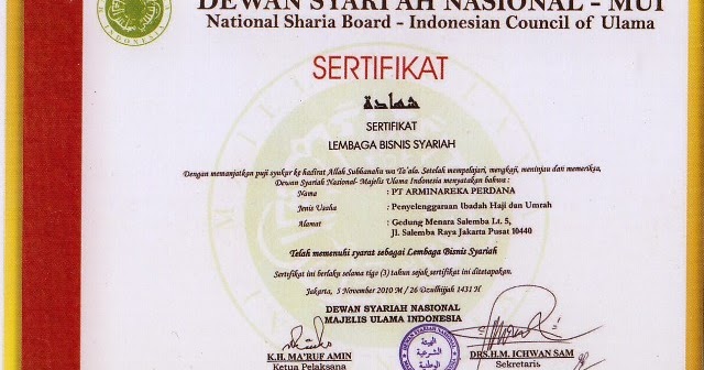 Sertifikat mui tentang forex