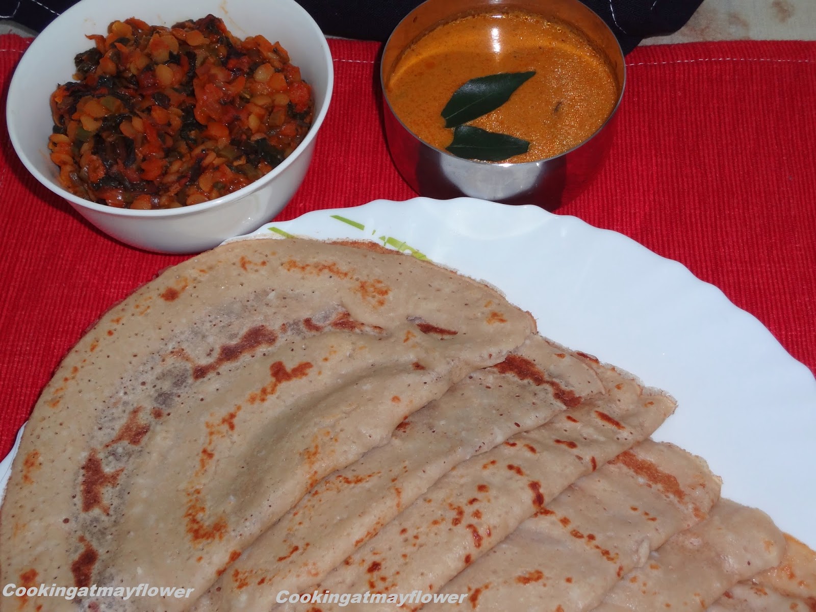 Cooking at Mayflower Special wheat dosa / Wheat flour urad dal dosa