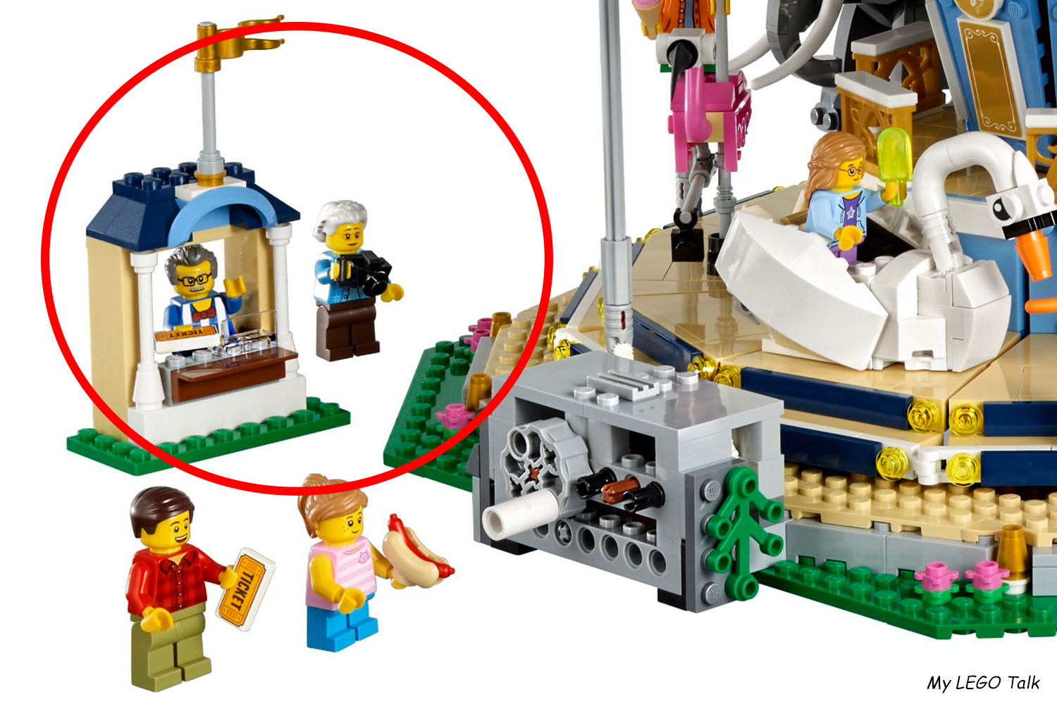 Carousel 10257 vs. Grand Carousel 10196 - 8 differences :-) - My Lego