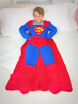 Crochet afghan superman