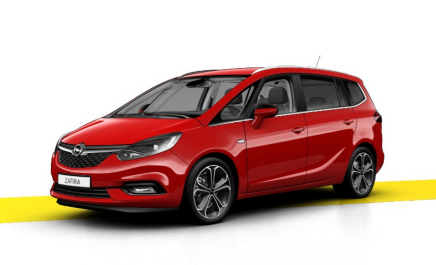 Opel Zafira 3 Restylé (2019) Couleurs et code peinture