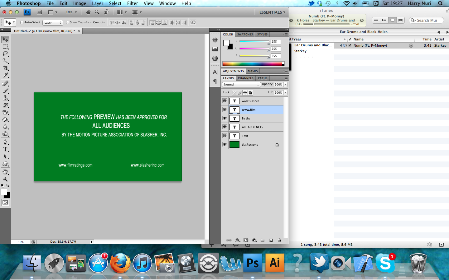 Slasher Inc. ©: Green screen