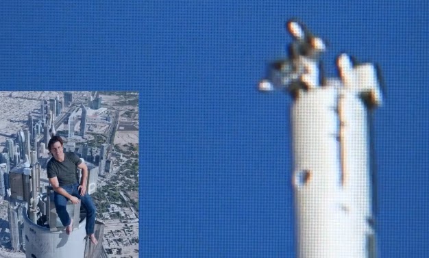 Том круз на башне бурдж халифа
