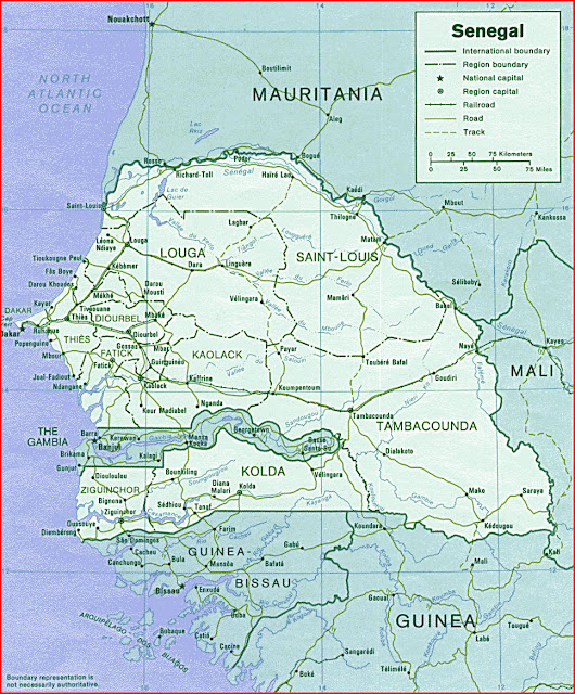 image: Senegal political Map