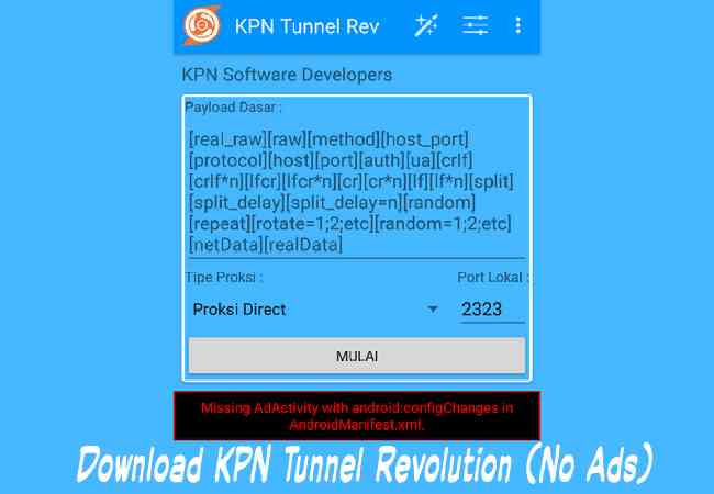 Cara Download KPN Tunnel Revolution Apk Mod Tanpa Iklan (No Ads) Terbaru 2023