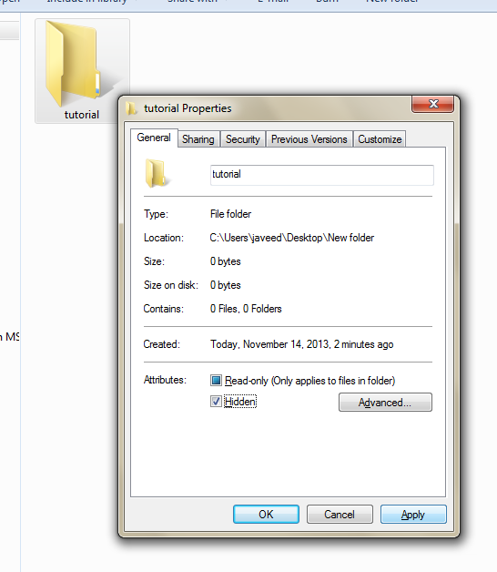 Learn New Things How to hide files folders and how to see hidden files