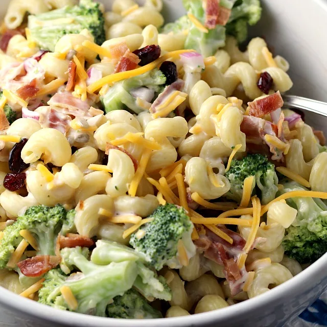 Easy Broccoli Pasta Salad | by Renee's Kitchen Adventures