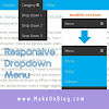 Creating Responsive Drop Down Menu At Blogger Using HTML + CSS And Basic Horizontal Menu Blogger