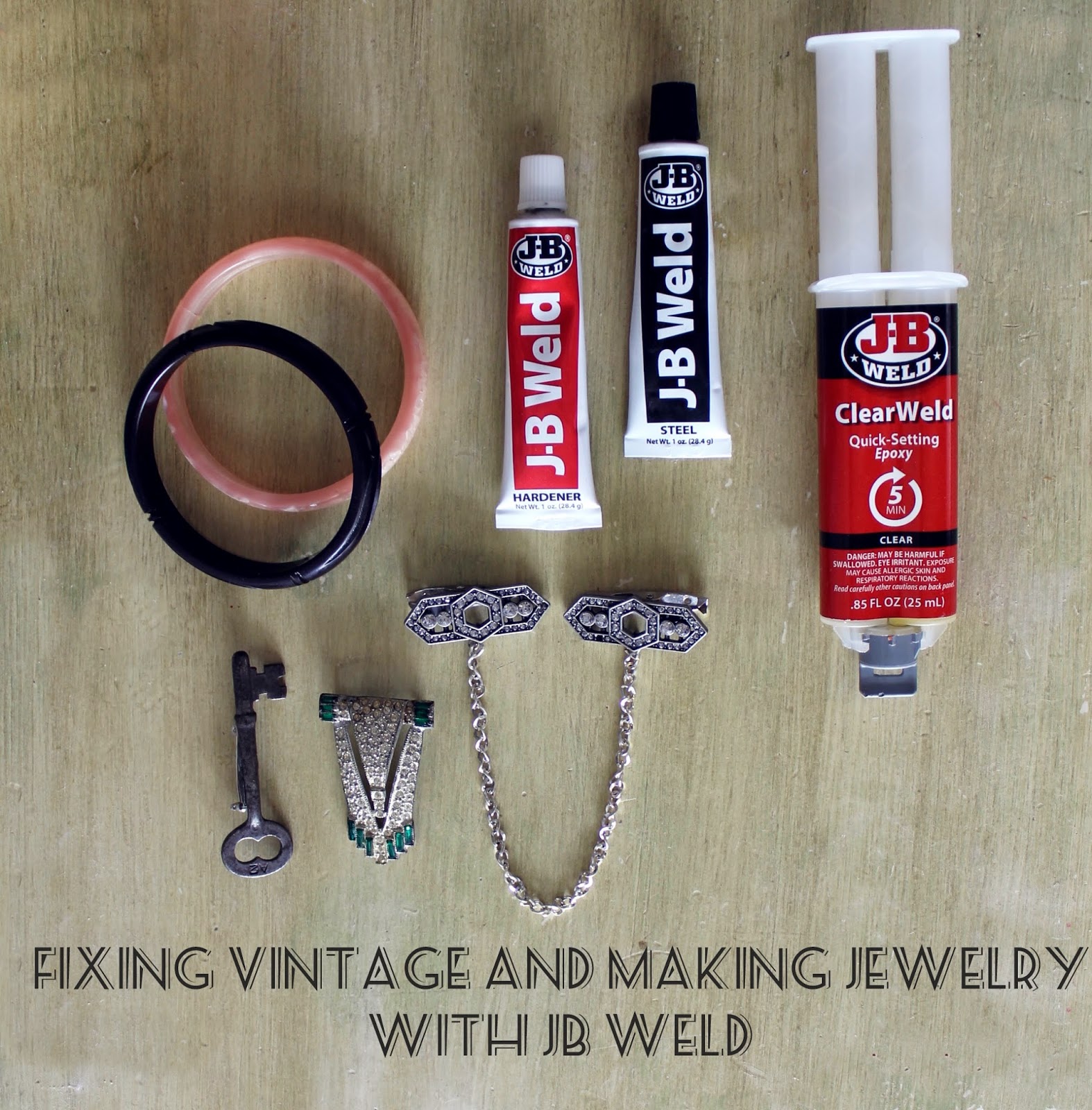 Fixing Vintage and Making Jewelry with JB Weld / Va-Voom Vintage