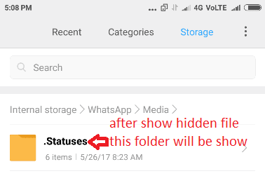 after hidden files show