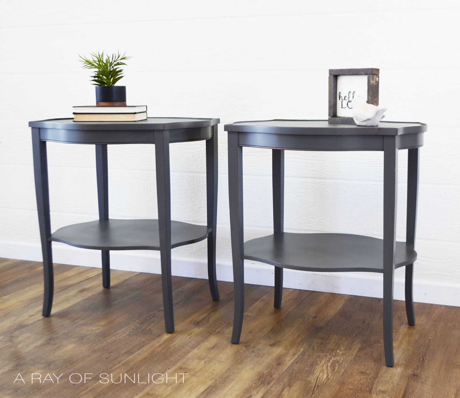 The Chic Grey Side Tables