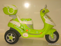 3 Doestoys LW626 Mio Battery Toy Motorcycle in Green
