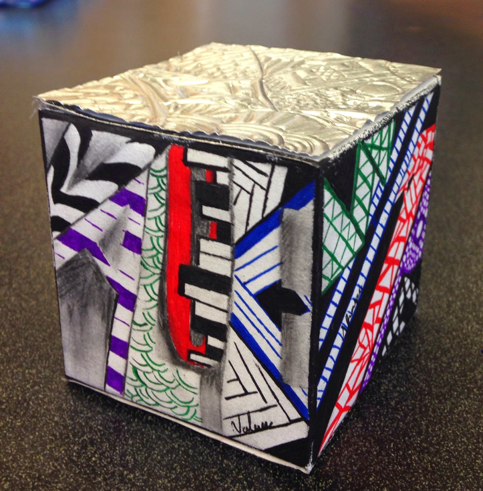 Sylvandale Middle School Art Class: Elements Cube