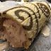 Decorated Salted Caramel Arctic Roll