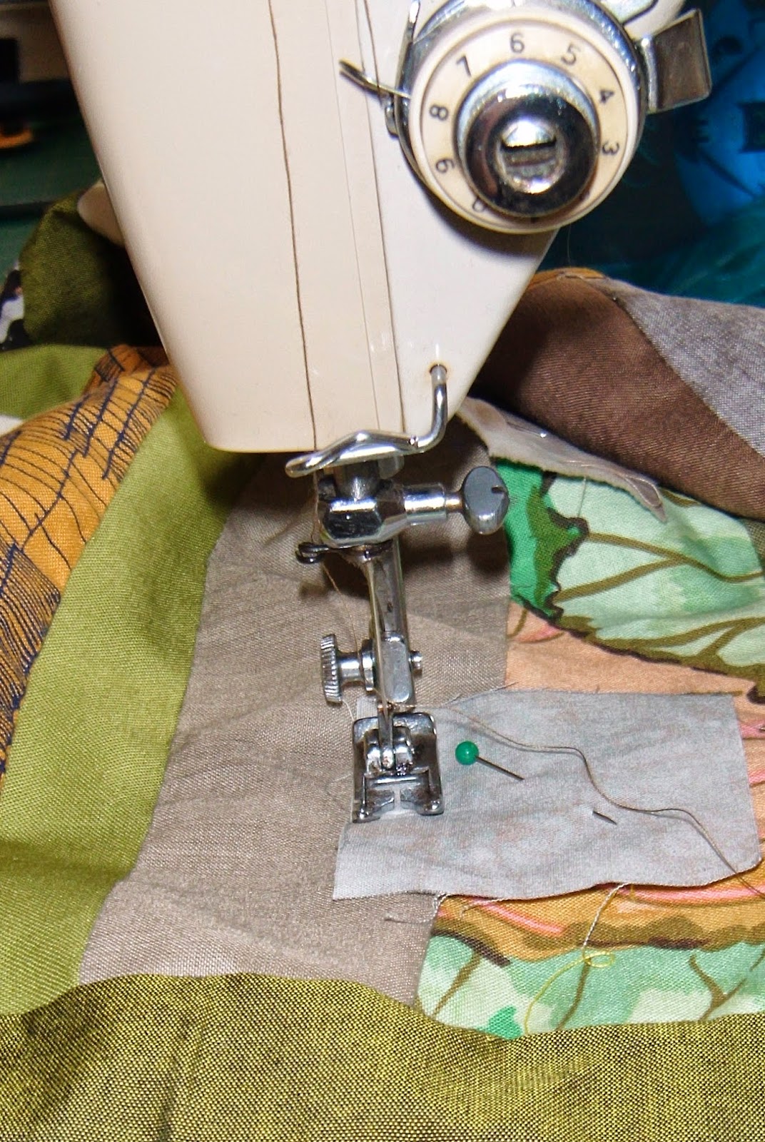 Sew Slowly Cutting and sewing, humming and hawing