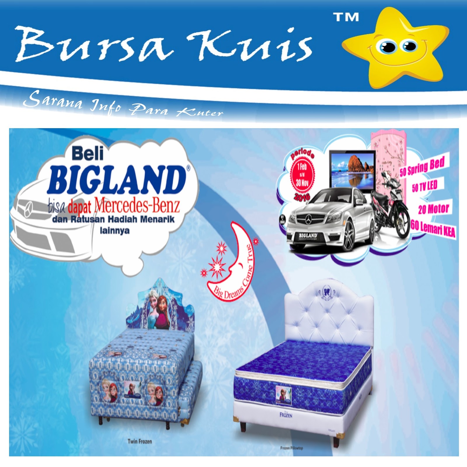 Undian Kasur Big Land Berhadiah Mercedes Benz - BURSA KUIS ONLINE