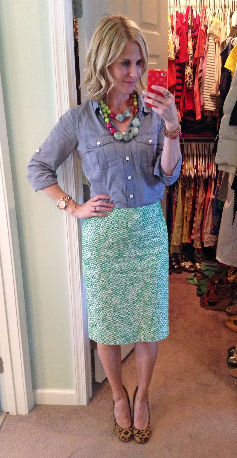 Found in my Closet: Chambray and Tweed and my favorite item from Anthro ...