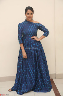 Anchor Anasuya in a Blue Gown at Jai Lava Kusa Trailer Launch ~  Exclusive Celebrities Galleries 015