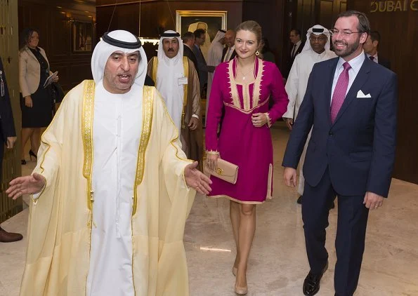 Prince Guillaume and Princess Stephanie visited Dubai Chamber of Commerce, Expo 2020 Dubai construction site and Dubai harbour