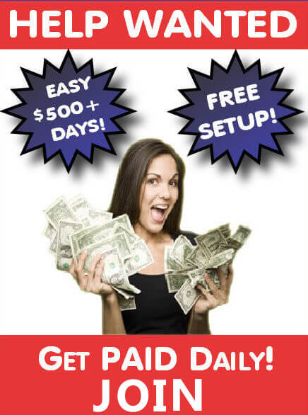 Best Easy Work !
Help wanted easy ?   
$500 +  Days Free Setup, Get paid daily !!!