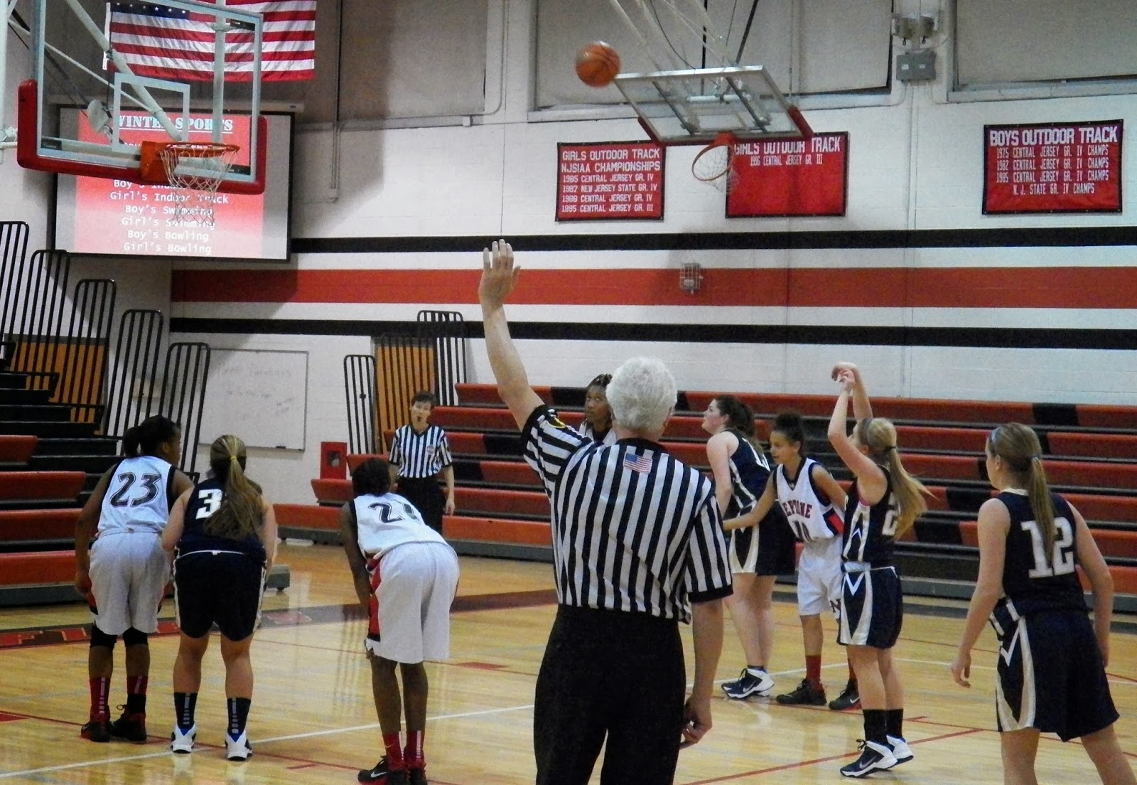 Freehold Boro HS Girls Basketball Game 1 (NJ 11) Neptune 12/20/13