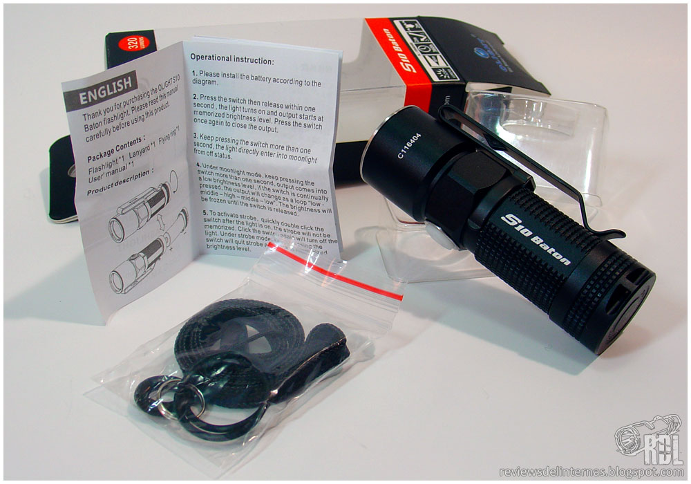 Reviews de Linternas: OLIGHT S10 Baton