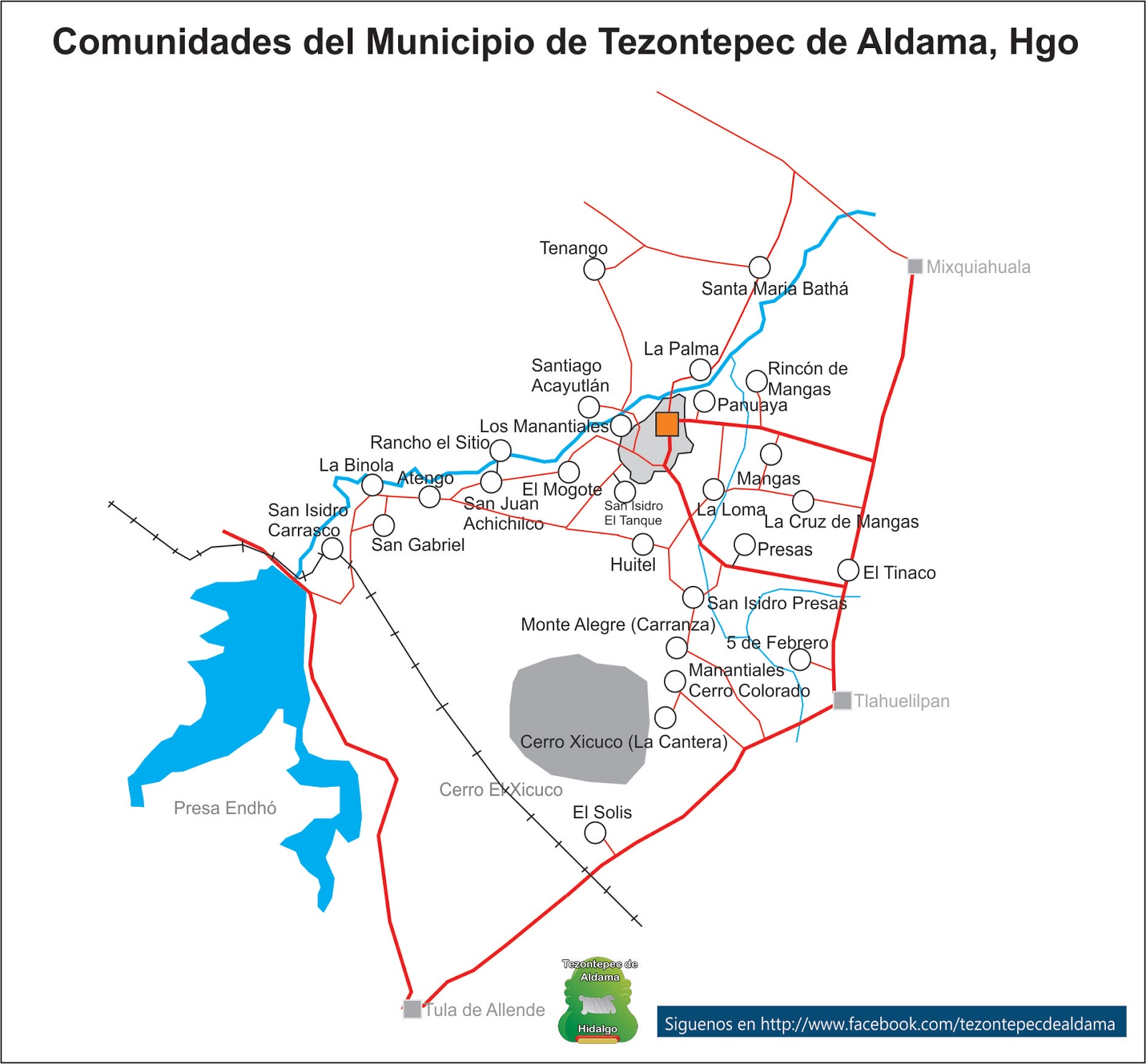 Tezontepec de Aldama Localidades de Tezontepec