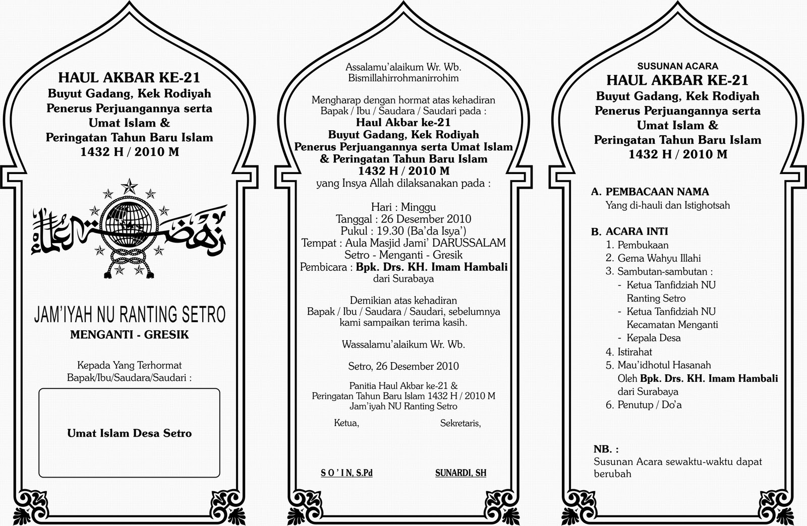 Contoh Undangan Khitanan Yang Bisa Di Edit Wood Scribd Indo