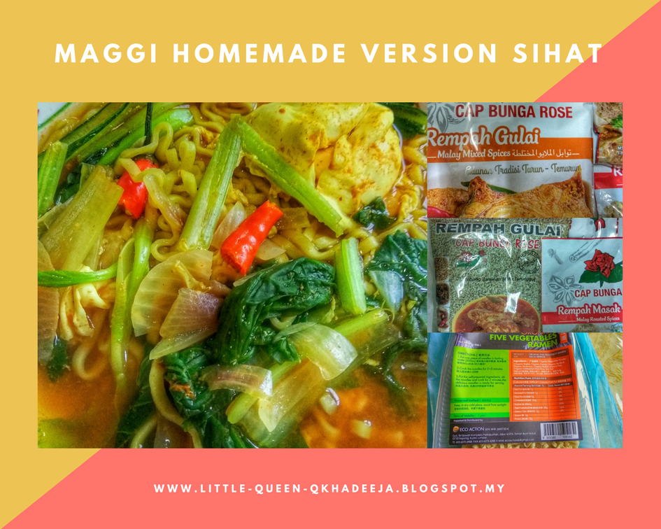 BREAKING THE IMPOSSIBLE : Resepi Mudah Maggi Homemade Versi Sihat