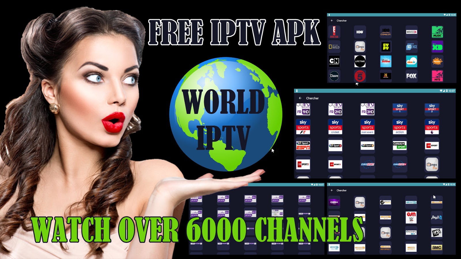 IPTV APK LIVE TV TO WATCH BEST PREMIUM CHANNELS ( OVER 6000 CHANNELS
