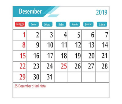Kalender Desember 2019 - tanggal merah Kalender Desember 2019 - tanggal merah