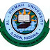 Al-Hikmah University 2016/17 2nd Semester Exam Notice