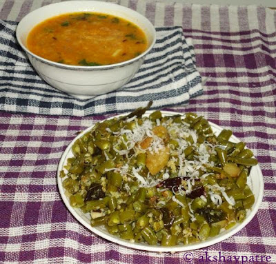 serve farasbi batata bhaji hot