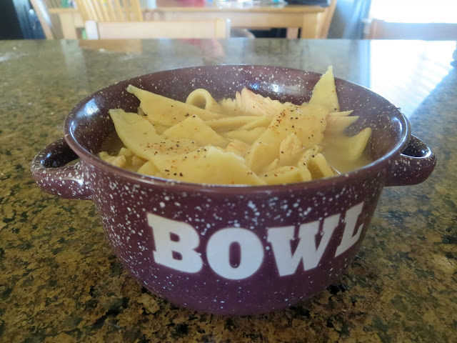 Chicken Noodle Soup with Homemade Egg Noodles--Use a rotisserie chicken to simplify the meal!