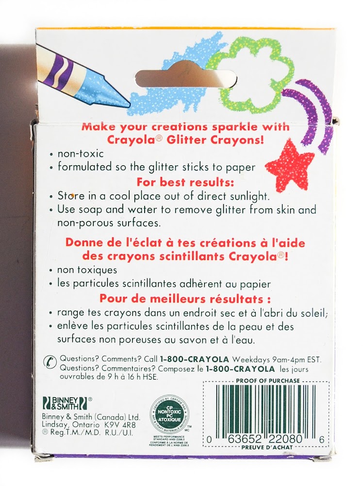 Crayola Glitter Crayons What's Inside the Box Jenny's Crayon Collection