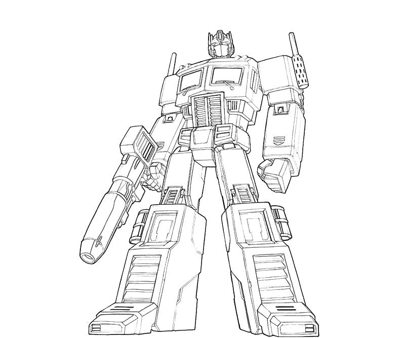 Transformers 4 Optimus Prime Coloring Pages coloringpages2019