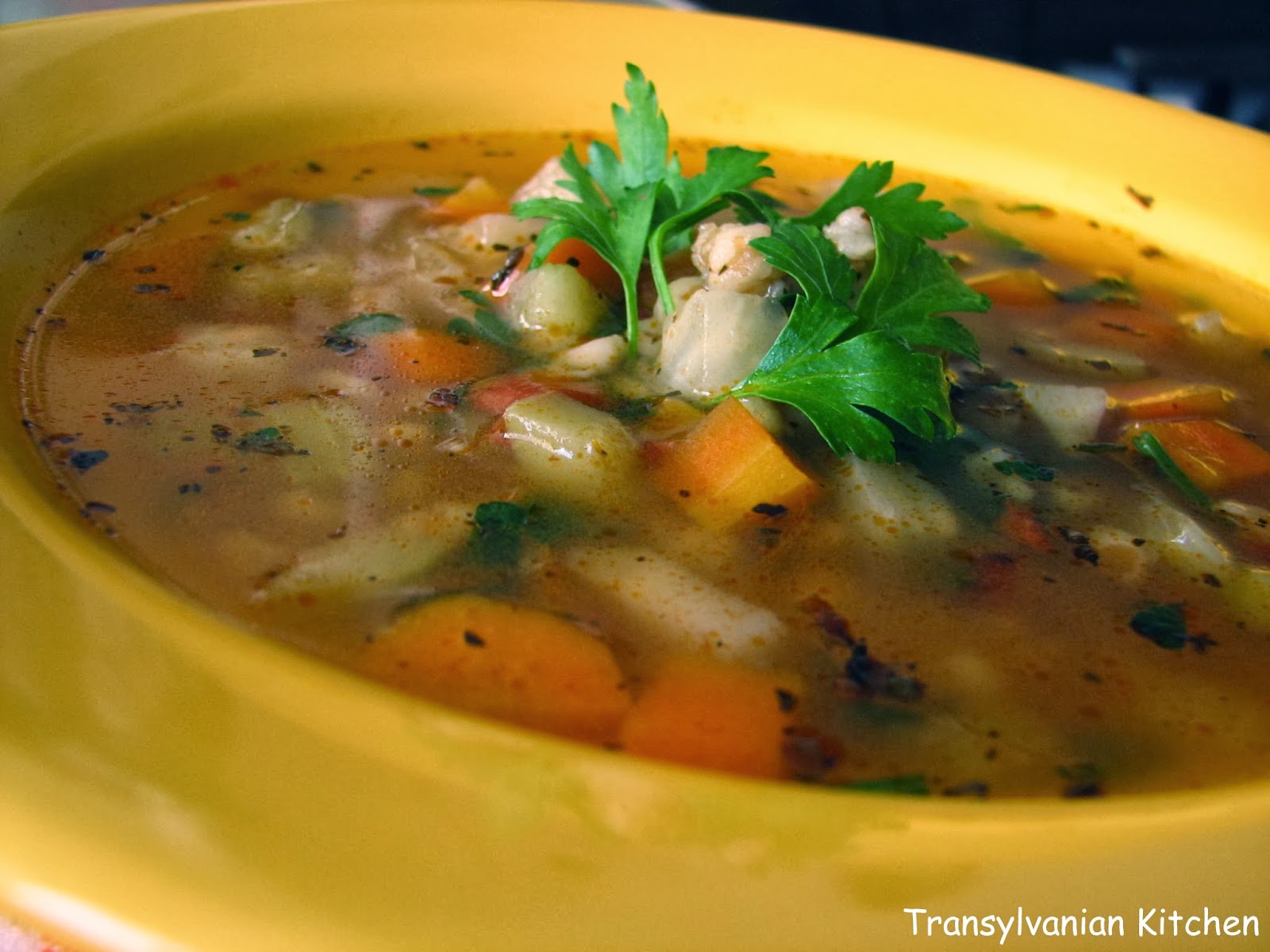 Supă de legume cu arpacaş (vegetariană)