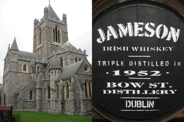 Christ Church Cathedral Catedral y The Jameson Distillery Destileria Museo en Dublin
