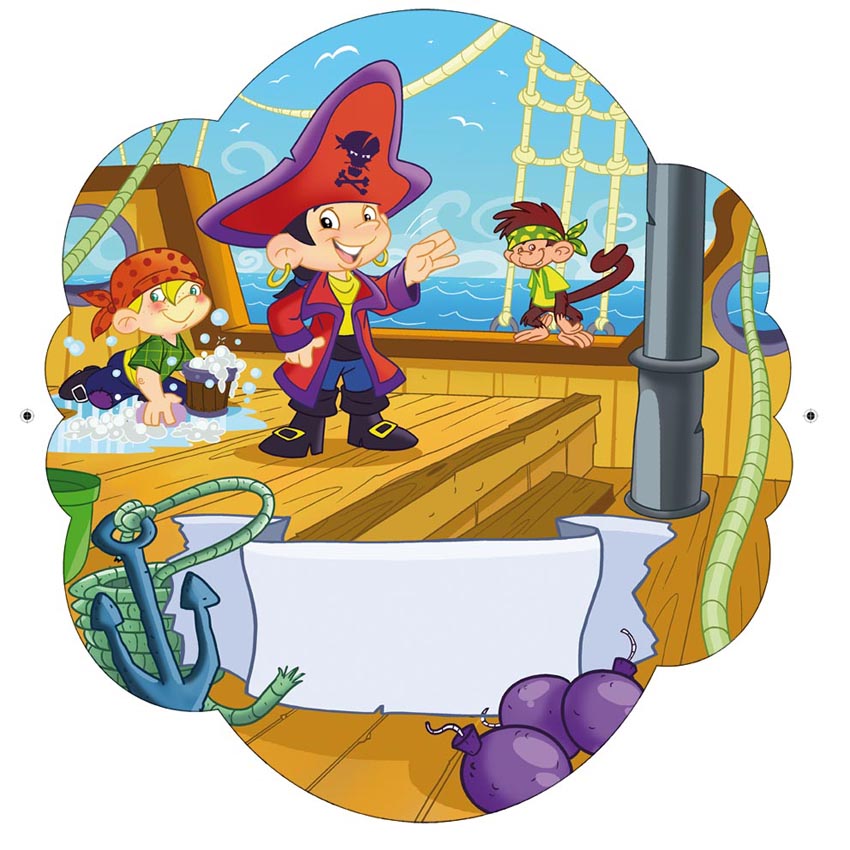 para libro troquel piratas y princesas