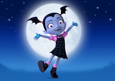Vampirina - Disney Junior Vampirina flying in front of moon