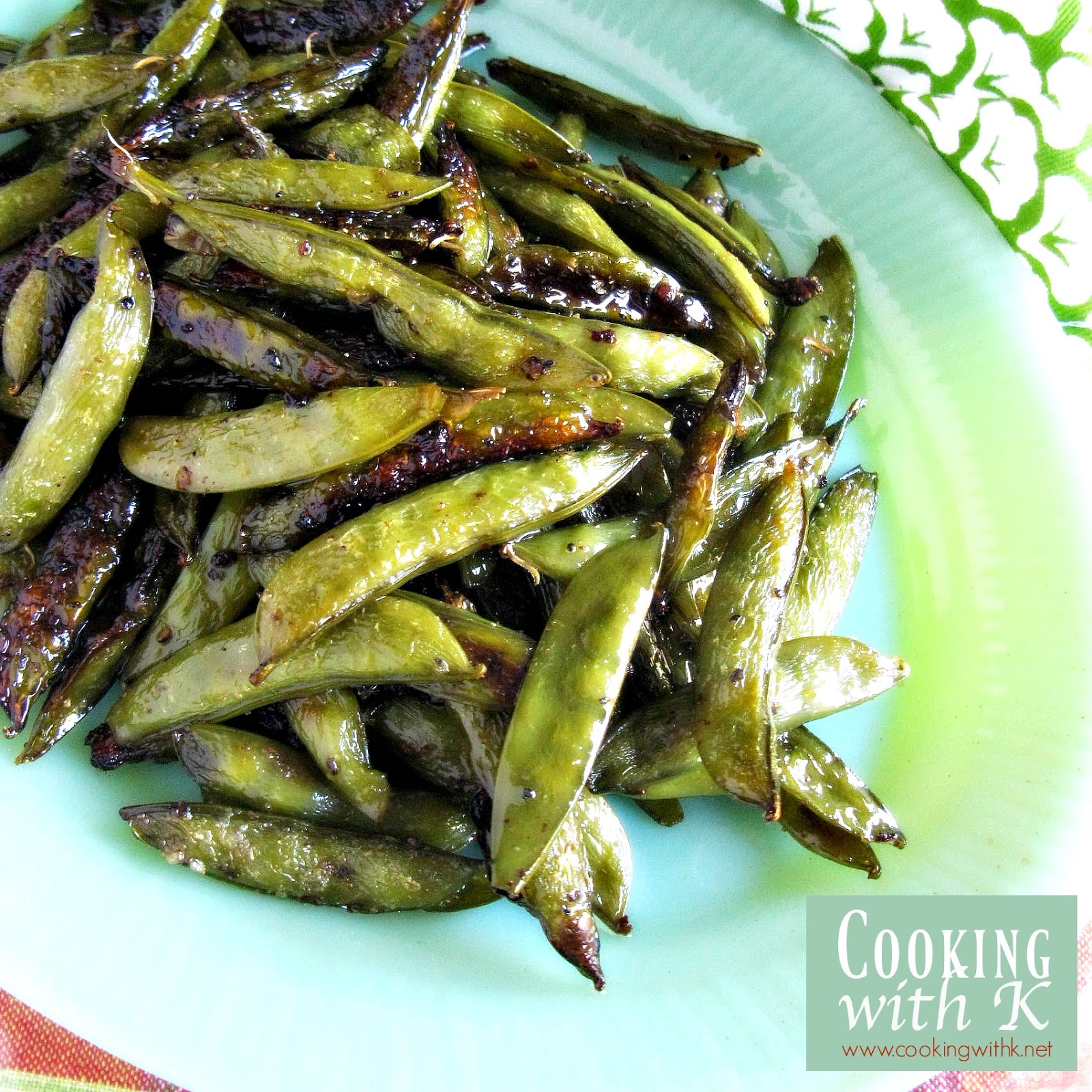 Crispy Roasted Sugar Snap Peas