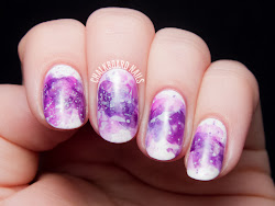 watercolor violet nails wash nail chalkboardnails technique opi yogurt nicole yoga then