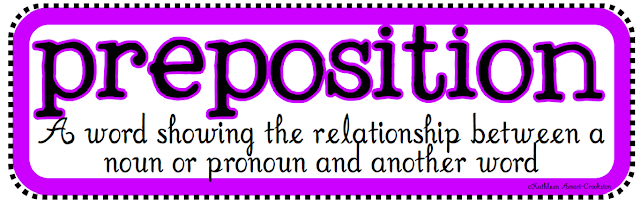 GWA Fourth Grade Blog: Grammar - Prepositions